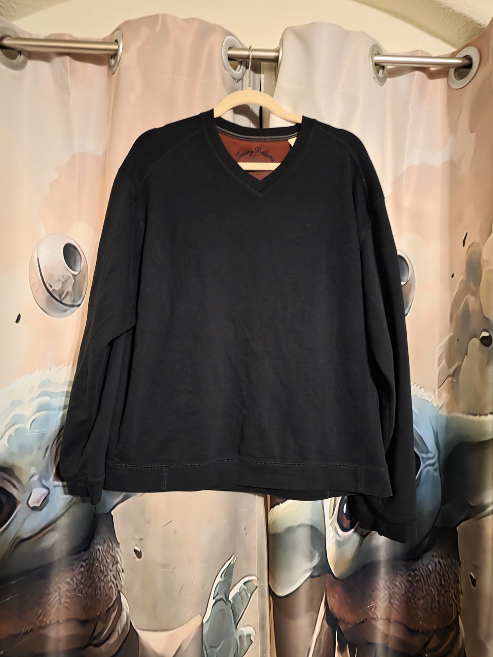 Tommy Bahama Men's Black V-Neck Sweater